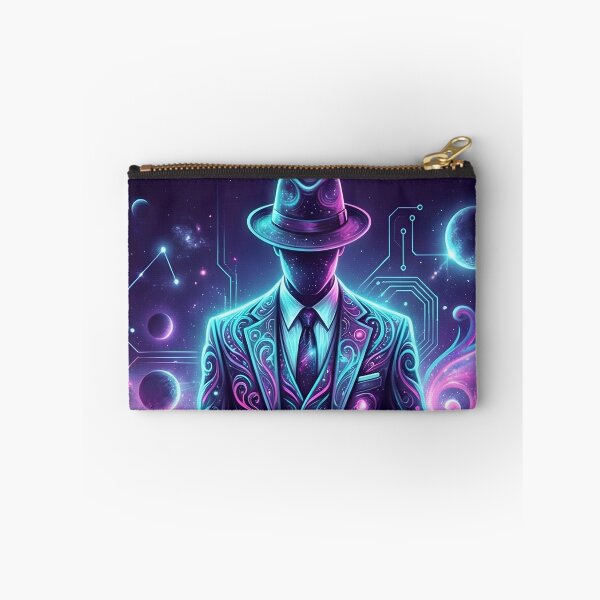 Item preview, Cosmic Noir Gentleman Surreal Galaxy Suit Art 2026 designed and sold by MarCinu Art.