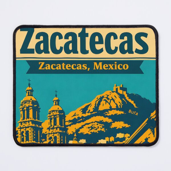 Item preview, Zacatecas, Mexico Vintage Travel Tourism Art designed and sold by TravelersGems.