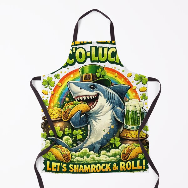 Item preview, St. Patrick's Day Taco Shark and Green Beer designed and sold by royalswin.