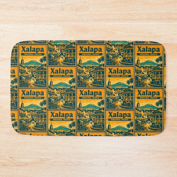 Item preview, Xalapa Veracruz, Mexico Vintage Travel Tourism Art designed and sold by TravelersGems.
