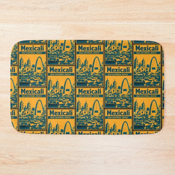 Item preview, Mexicali Baja California, Mexico Vintage Travel Tourism Art designed and sold by TravelersGems.