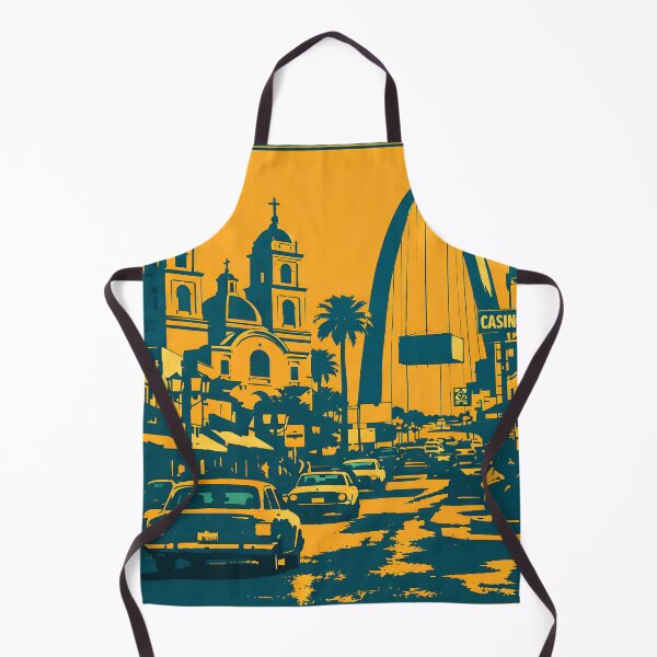 Item preview, Mexicali Baja California, Mexico Vintage Travel Tourism Art designed and sold by TravelersGems.