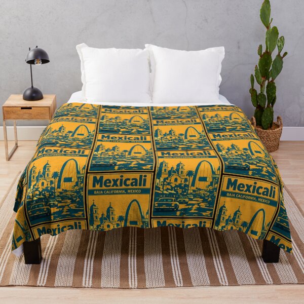 Item preview, Mexicali Baja California, Mexico Vintage Travel Tourism Art designed and sold by TravelersGems.