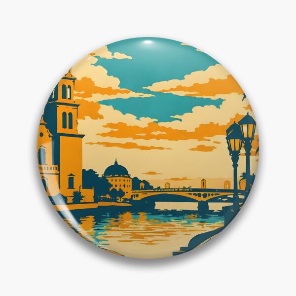 Item preview, Villahermosa Tabasco, Mexico Vintage Travel Tourism Art designed and sold by TravelersGems.