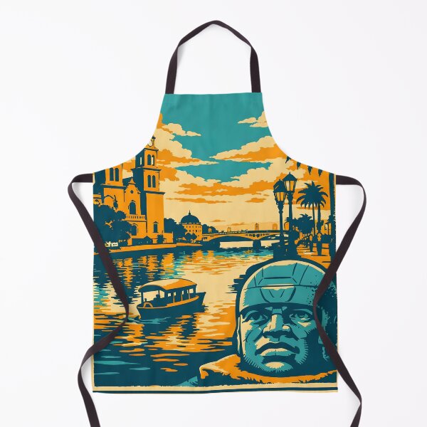 Item preview, Villahermosa Tabasco, Mexico Vintage Travel Tourism Art designed and sold by TravelersGems.