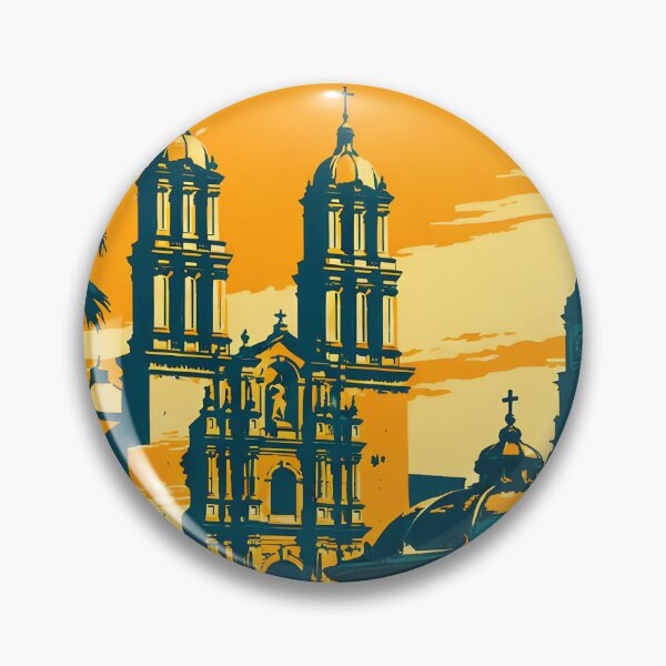 Item preview, Saltillo Coahuila, Mexico Vintage Travel Tourism Art designed and sold by TravelersGems.