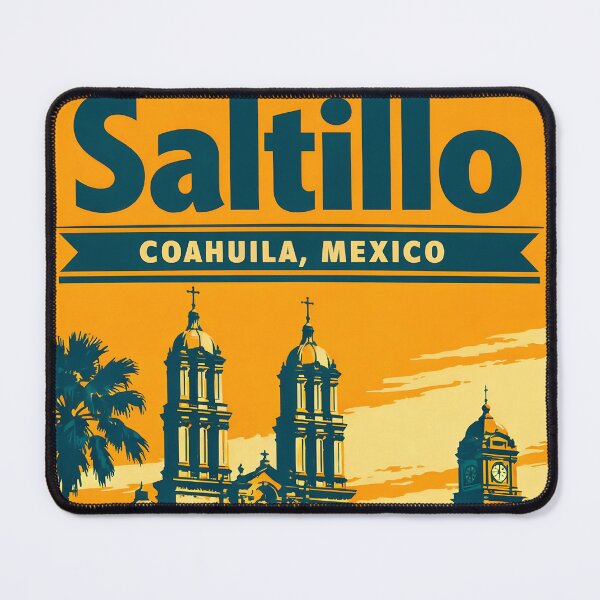 Item preview, Saltillo Coahuila, Mexico Vintage Travel Tourism Art designed and sold by TravelersGems.