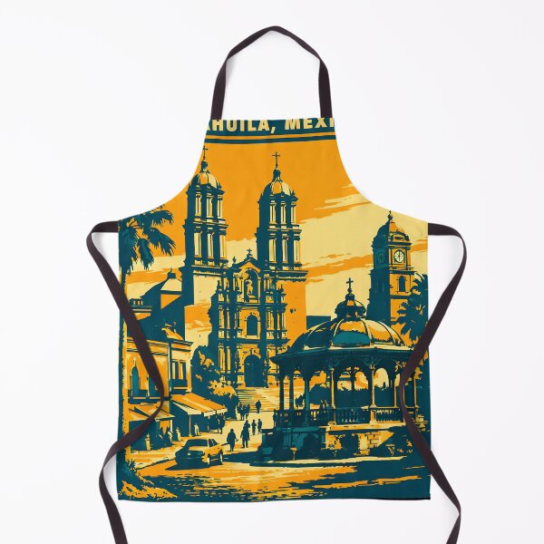 Item preview, Saltillo Coahuila, Mexico Vintage Travel Tourism Art designed and sold by TravelersGems.