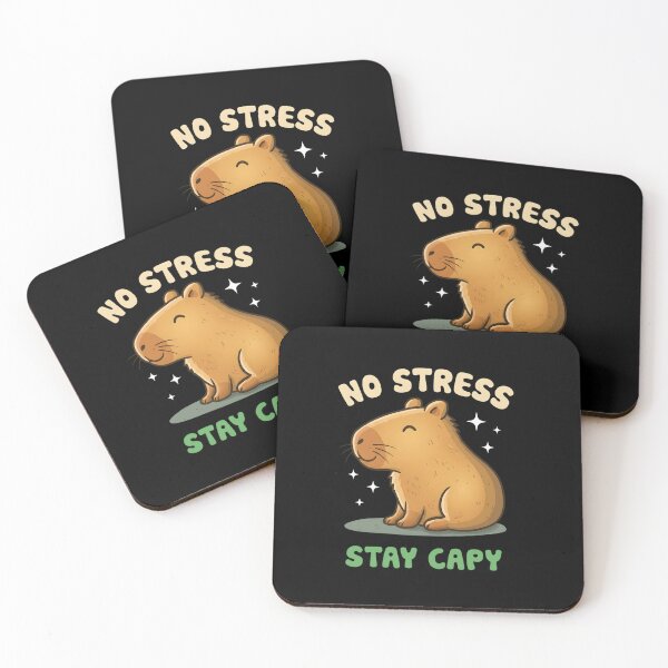 Item preview, No Stress Stay Capy - Funny Capybara Pun Kawaii Animal Art designed and sold by haitrieuic96.