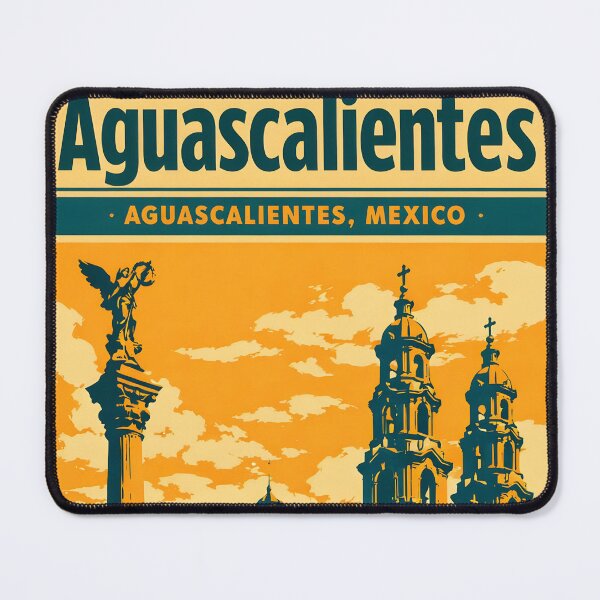 Item preview, Aguascalientes Aguascalientes, Mexico Vintage Travel Tourism Art designed and sold by TravelersGems.