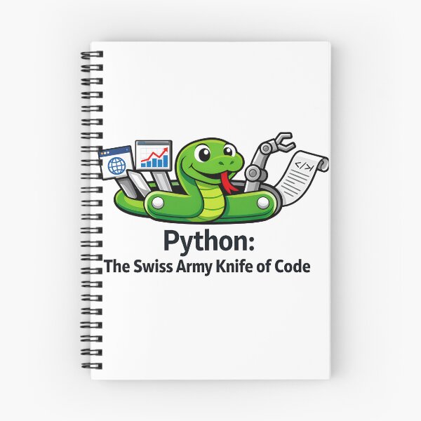 Item preview, Python The Swiss Army Knife Of Code Developer designed and sold by Zenith Design.