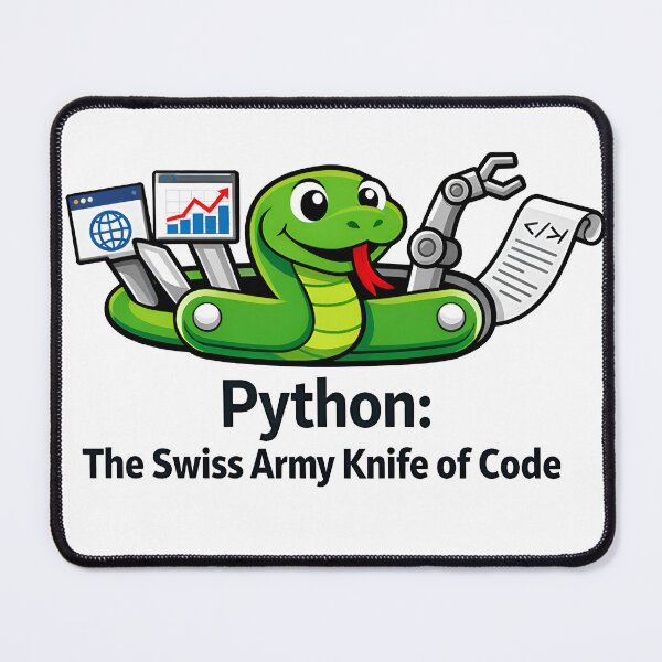 Artikelvorschau, Python – Das Schweizer Taschenmesser der Code-Entwickler entworfen und verkauft von Zenith Design.