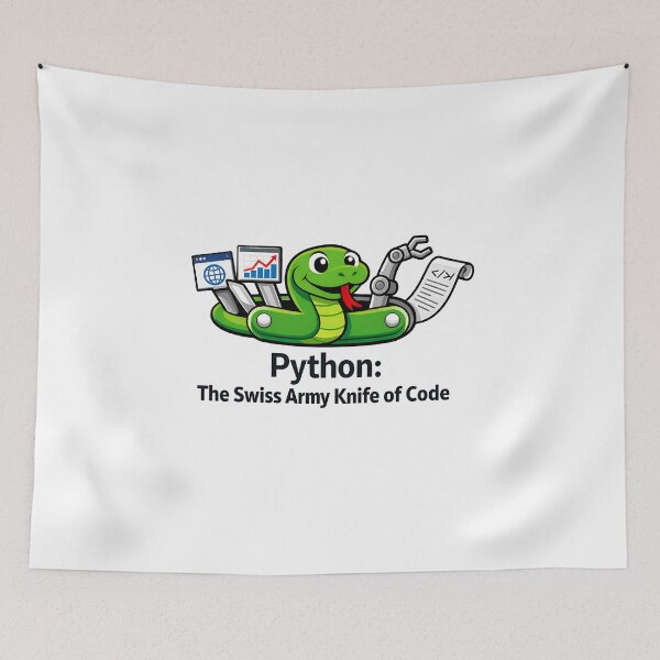 Item preview, Python The Swiss Army Knife Of Code Developer designed and sold by Zenith Design.