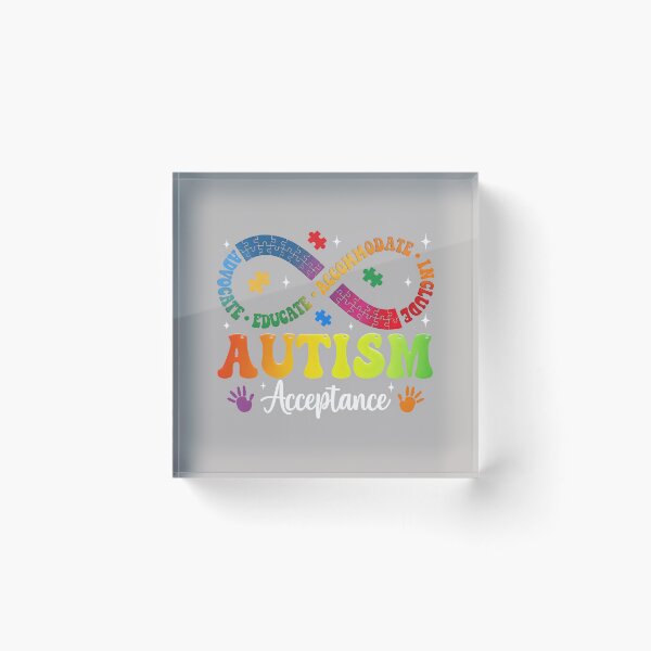 Item preview, Autism Awareness Acceptance Infinity Symbol Advocate Educate designed and sold by mjohnson9.
