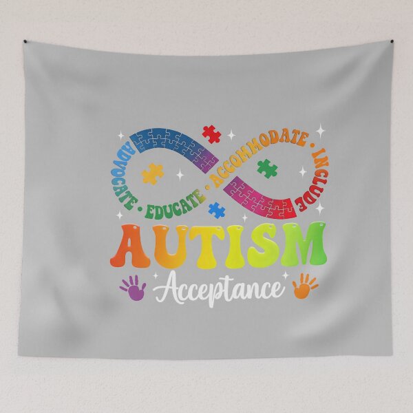 Item preview, Autism Awareness Acceptance Infinity Symbol Advocate Educate designed and sold by mjohnson9.