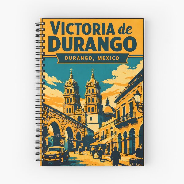 Item preview, Victoria de Durango, Mexico Vintage Travel Tourism Art designed and sold by TravelersGems.