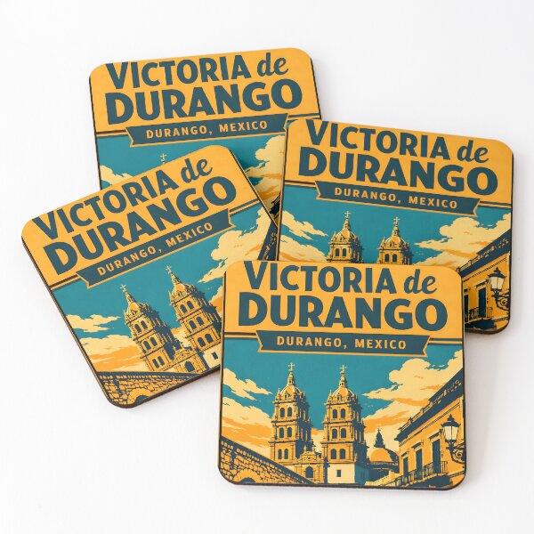 Item preview, Victoria de Durango, Mexico Vintage Travel Tourism Art designed and sold by TravelersGems.