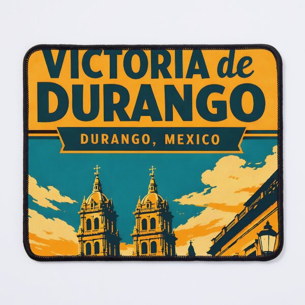 Item preview, Victoria de Durango, Mexico Vintage Travel Tourism Art designed and sold by TravelersGems.