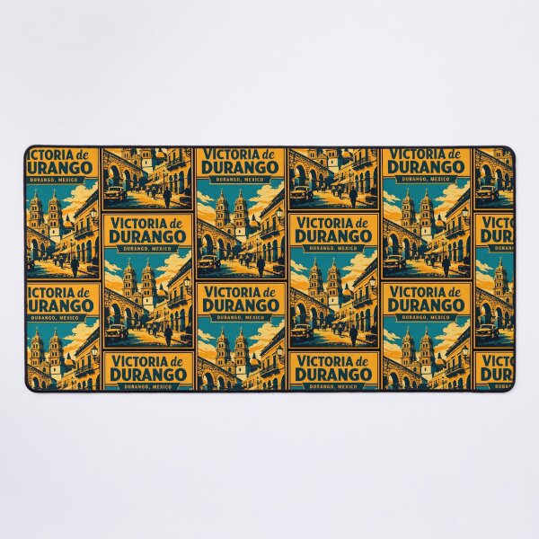 Item preview, Victoria de Durango, Mexico Vintage Travel Tourism Art designed and sold by TravelersGems.