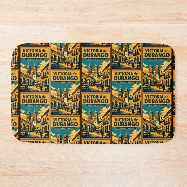 Item preview, Victoria de Durango, Mexico Vintage Travel Tourism Art designed and sold by TravelersGems.