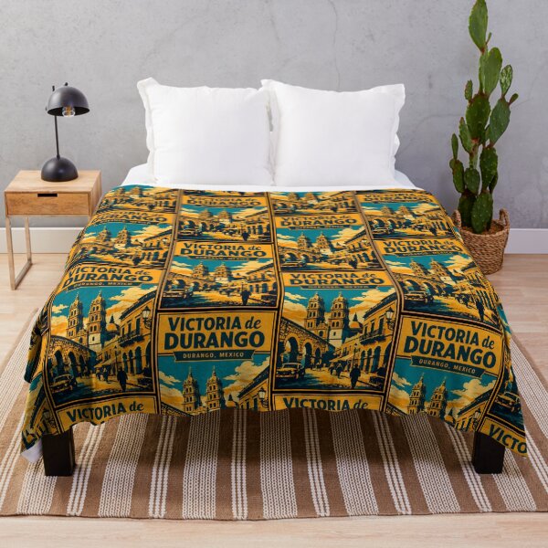 Item preview, Victoria de Durango, Mexico Vintage Travel Tourism Art designed and sold by TravelersGems.