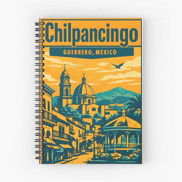 Item preview, Chilpancingo Guerrero, Mexico Vintage Travel Tourism Art designed and sold by TravelersGems.
