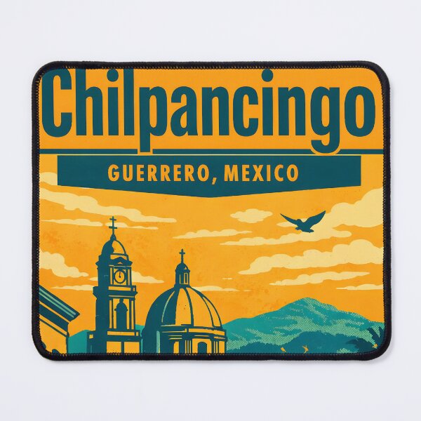 Item preview, Chilpancingo Guerrero, Mexico Vintage Travel Tourism Art designed and sold by TravelersGems.