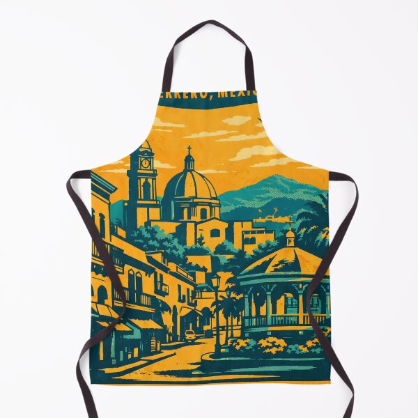 Item preview, Chilpancingo Guerrero, Mexico Vintage Travel Tourism Art designed and sold by TravelersGems.
