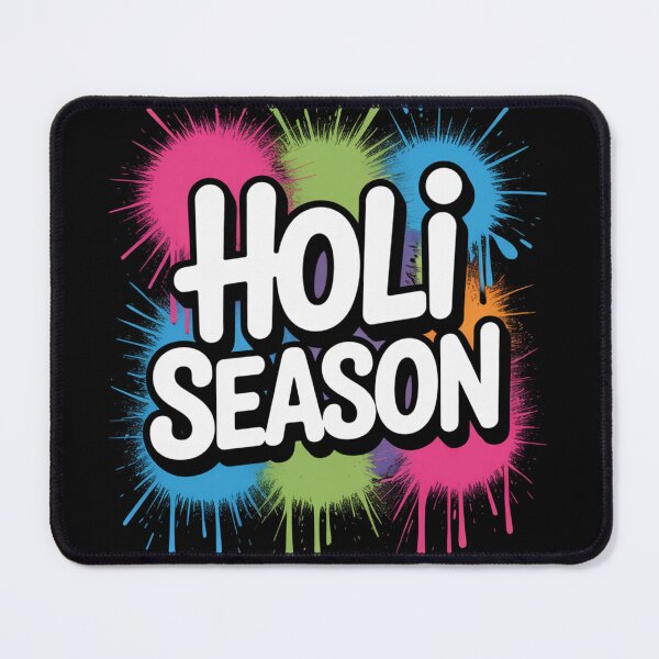 Item preview, Holi Season Shirt | White Bubble Letter Five Color Burst Splatter Spring Festival of Colors Tee designed and sold by DarylWelsh2024.