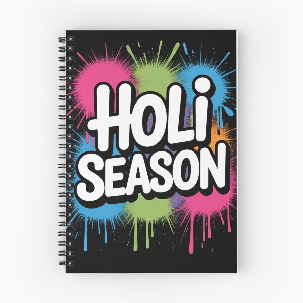 Item preview, Holi Season Shirt | White Bubble Letter Five Color Burst Splatter Spring Festival of Colors Tee designed and sold by DarylWelsh2024.