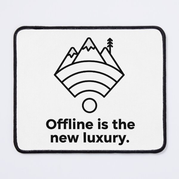 Item preview, Offline Is The New Luxury – Nature & Digital Detox Design designed and sold by Fuechse.