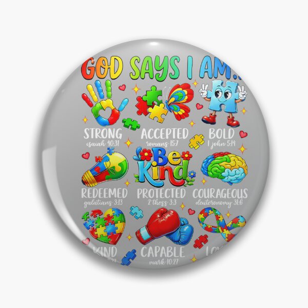 Item preview, God Says I Am Be Kind Autism Awareness SPED Women Men Kids designed and sold by mjohnson9.