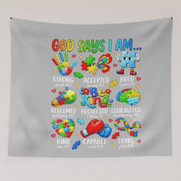 Item preview, God Says I Am Be Kind Autism Awareness SPED Women Men Kids designed and sold by mjohnson9.
