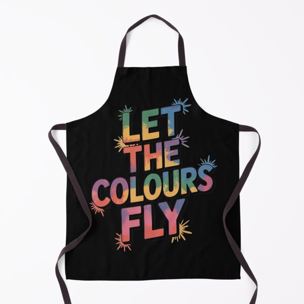 Item preview, Let The Colours Fly Holi Shirt | Retro Gradient Color Powder Quote Festival of Colors Spring Tee designed and sold by DarylWelsh2024.