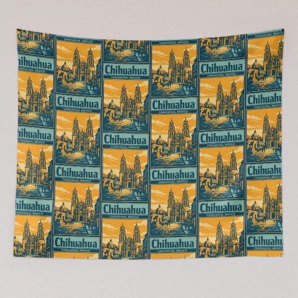 Item preview, Chihuahua Chihuahua, Mexico Vintage Travel Tourism Art designed and sold by TravelersGems.