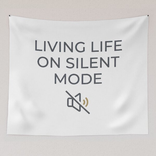 Item preview, peaceful, life, mode, silent mode, silent designed and sold by TrueArtVibes.