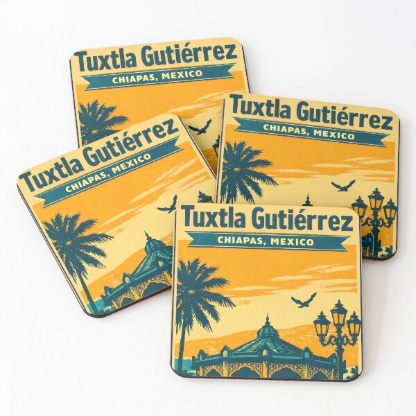Item preview, Tuxtla Gutierrez Chiapas, Mexico Vintage Travel Tourism Art designed and sold by TravelersGems.