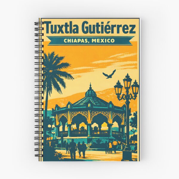 Item preview, Tuxtla Gutierrez Chiapas, Mexico Vintage Travel Tourism Art designed and sold by TravelersGems.