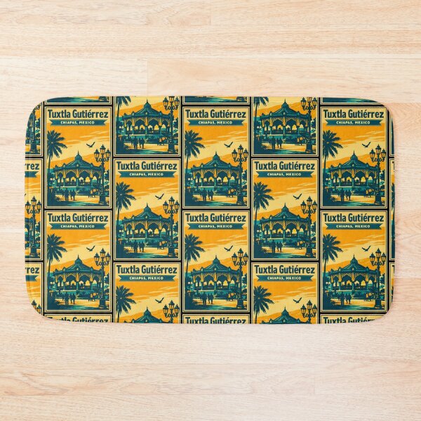 Item preview, Tuxtla Gutierrez Chiapas, Mexico Vintage Travel Tourism Art designed and sold by TravelersGems.