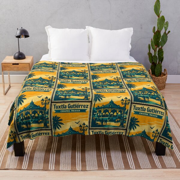 Item preview, Tuxtla Gutierrez Chiapas, Mexico Vintage Travel Tourism Art designed and sold by TravelersGems.