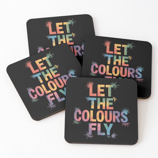 Item preview, Let The Colours Fly Holi Shirt | Warm Tie-Dye Gradient Serif Spring Festival of Colors Quote Tee designed and sold by DarylWelsh2024.