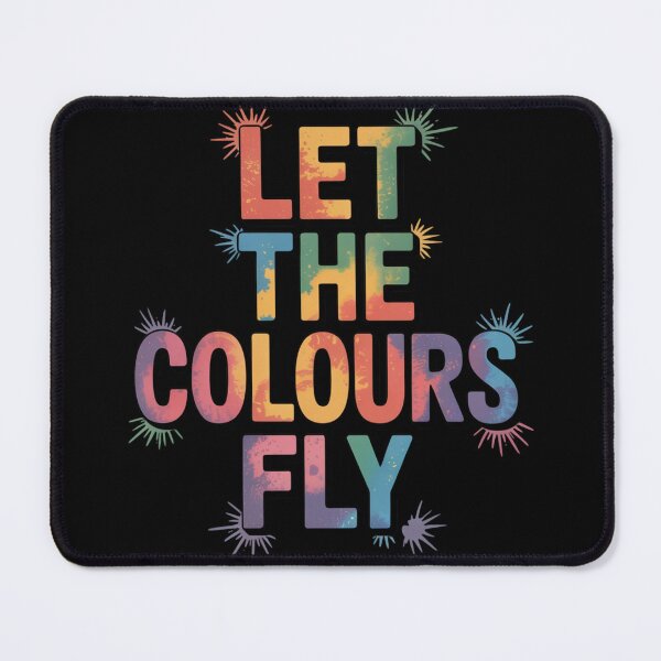 Item preview, Let The Colours Fly Holi Shirt | Warm Tie-Dye Gradient Serif Spring Festival of Colors Quote Tee designed and sold by DarylWelsh2024.