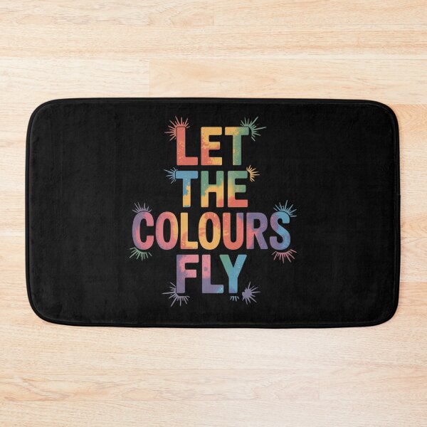 Item preview, Let The Colours Fly Holi Shirt | Warm Tie-Dye Gradient Serif Spring Festival of Colors Quote Tee designed and sold by DarylWelsh2024.