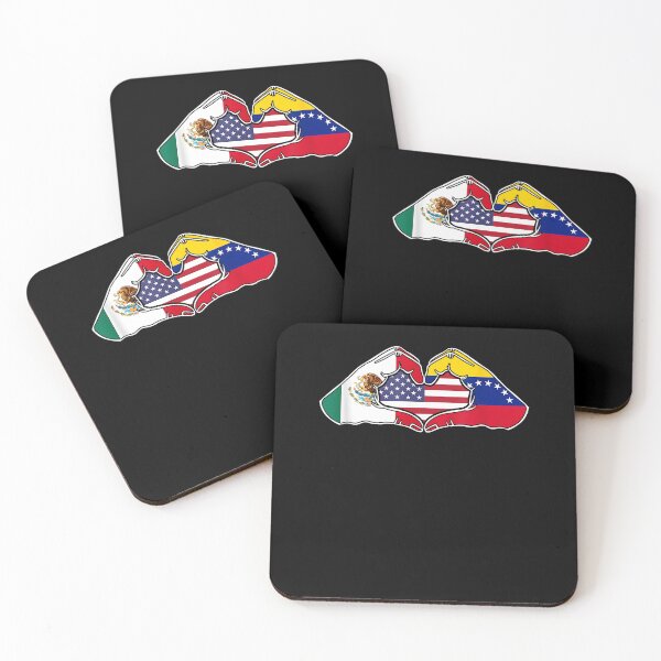 Item preview, Heart hands Mexico, Venezuela and the USA designed and sold by Cheesymatiion.