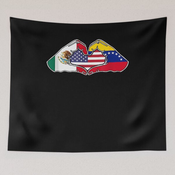 Item preview, Heart hands Mexico, Venezuela and the USA designed and sold by Cheesymatiion.