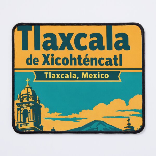 Item preview, Tlaxcala de Xicohtencatl, Mexico Vintage Travel Tourism Art designed and sold by TravelersGems.