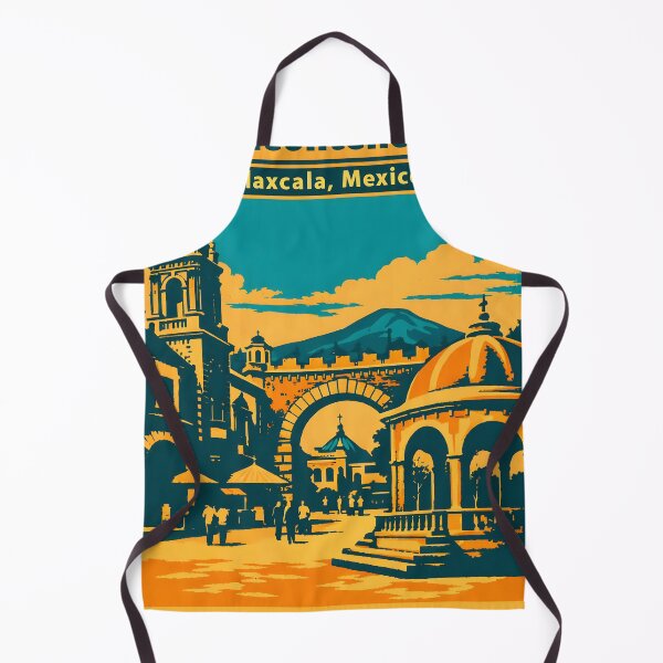 Item preview, Tlaxcala de Xicohtencatl, Mexico Vintage Travel Tourism Art designed and sold by TravelersGems.