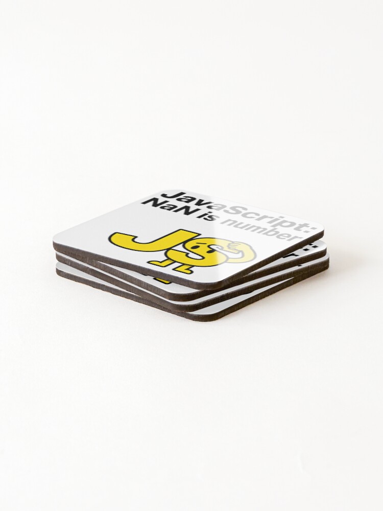 Thumbnail 4 of 5, Coasters (Set of 4), JavaScript NaN Is Number Funny Frontend Developer designed and sold by novaprints357.