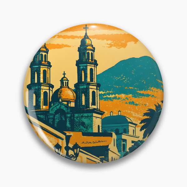 Item preview, Tepic Nayarit, Mexico Vintage Travel Tourism Art designed and sold by TravelersGems.