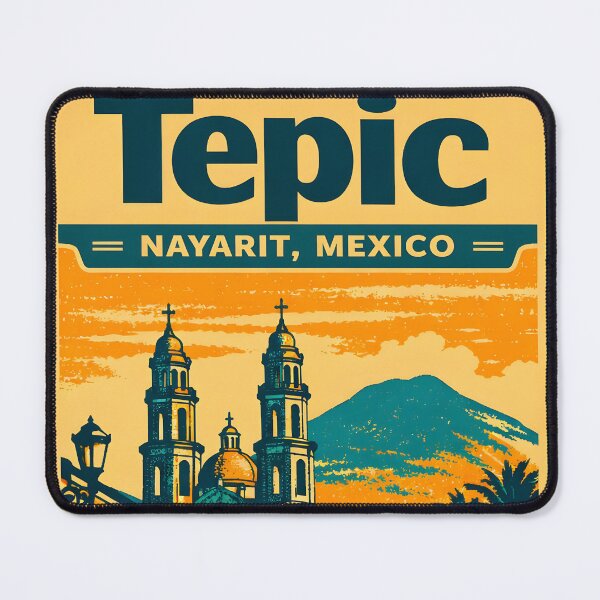 Item preview, Tepic Nayarit, Mexico Vintage Travel Tourism Art designed and sold by TravelersGems.